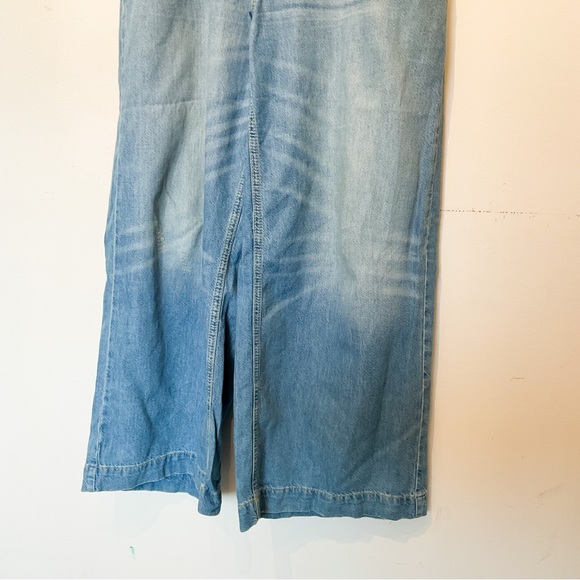 Anthropologie | PILCRO & LETTERPRESS Blue Demin Wide Legged Jeans - Picture 5 of 16